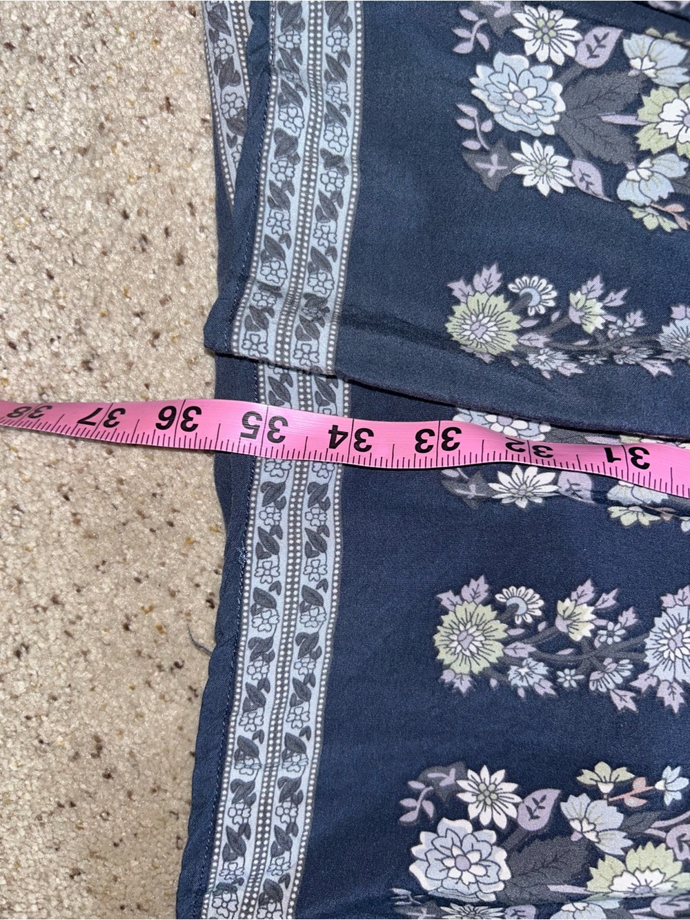 NATURAL LIFE Rebecca Midi Dress. Cottagecore, blue floral. Pockets! Medium. VGUC - Picture 11 of 11